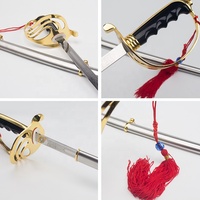 Sabre classique de type Rapier, Épée de Chevalier Templier, Épée de commandant de la marine russe, Sabre européen médiéval fait main