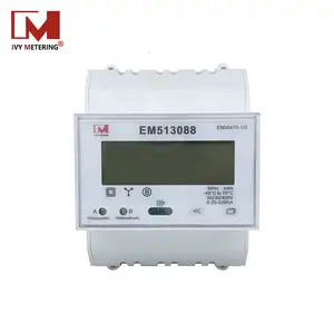 Three phase din rail m-bus active and reactive infrared kwh energy meter