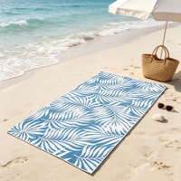 Serviette de plage en microfibre à motif gaufré, douce, à séchage rapide, résistante au sable, personnalisable en gros, pour la plage, la natation, les pique-niques
