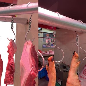 Maßgefertigter Langer Spitzhaken |   Robuster Fleischhängeständer aus Edelstahl für Metzger und Küchenbedarf - Product Image 6