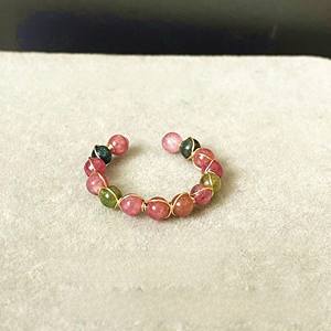 11111 Draht gewickelter hand gefertigter natürlicher Turmalin ring - Product Image 6