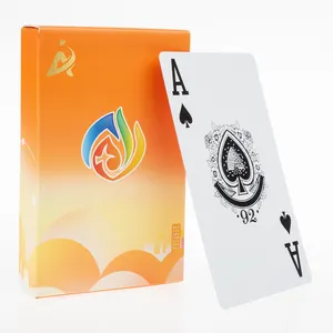 AYPC kundenspezifisches Design einzelne Papierschachtel mit schrumpfverpackung chinesische Werbung Werbe große Buchstaben Spielkarte im Großgebinde