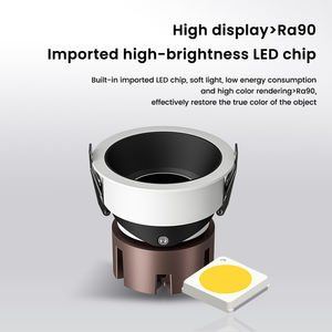 Nuevo diseño Smart Home Aluminio Empotrado 220V 12W Hotel ajustable Anti Glare Cob Project Downlight - Product Image 6
