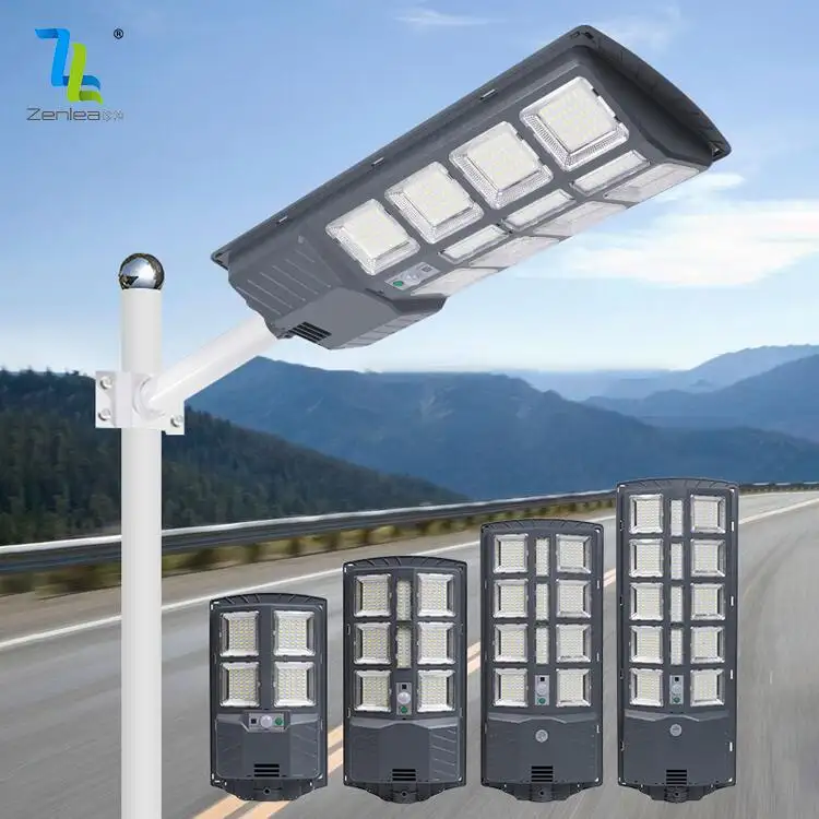 Garden Road Ip65 Wasserdichtes Solar licht für den Außenbereich ABS 100W 200W 300W 400W 500W Integrierte All-in-One-LED-Solar-Straßen laterne