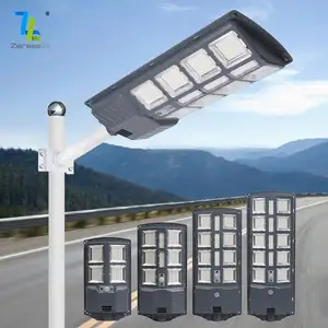 Lampe solaire étanche Ip65 pour jardin, route, extérieur, ABS 100w, 200w, 300w, 400w, 500w, réverbère solaire Led intégré tout-en-un