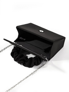 Low Price New Pleated Solid Color Handbag for Women Simple Small <b>Square</b> Bags Single Shoulder Diagonal Cross Hand-Held Dinner Bag - Product Image 5