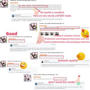 Пользовательские Роскошные жесткие картонные бумажные коробки с логотипом ящик кулон ожерелье ювелирные изделия упаковочные коробки - Product Image 2