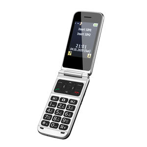 โทรศัพท์มือถือพับได้2.8นิ้ว2ก. พร้อมลำโพงขนาดใหญ่ปุ่มกดระบบสัมผัสและปุ่ม SOS สำหรับผู้สูงอายุ - Product Image 4