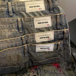 Hochwertige Vintage-Used-Denim-Jeans mit Individuellem Logo, DTG-Druck, Schwerer Stoff, Individuelles Markenlabel, Baggy Weite Hosenbeine für Herren - Product Image 3