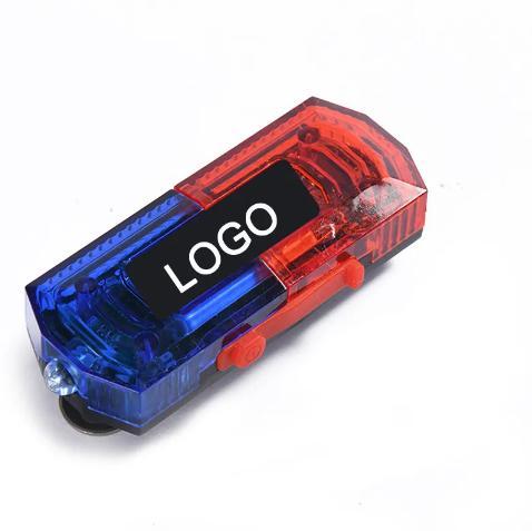 Hand Clap LED Shoulder Warning Light Red Blue Mini Strobe Flash Lights