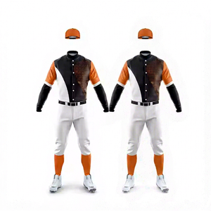 Men's White Baseball Pants Orange Socks White Cleats Regular Fit <b>Button</b> Fly Solid Color 100% Polyester Anti-Bacterial All - Product Image 1