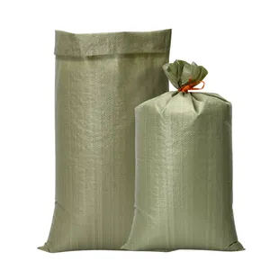 50 кг, песочный мешок, зеленый строительный мусор, полипропиленовый мешок, зеленый тканый мешок для прожектора