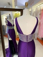 Collection 2026 – Robe de soirée élégante longue jusqu'au sol avec dentelle, coupe sirène, pour femme, idéale pour bal de promo ou demoiselle d'honneur