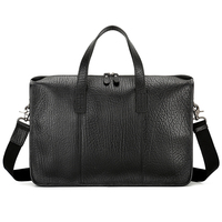 Sac à bandoulière vintage en cuir de vachette pour bureau, sacoche en cuir véritable pour ordinateur portable, porte-documents en cuir pour hommes