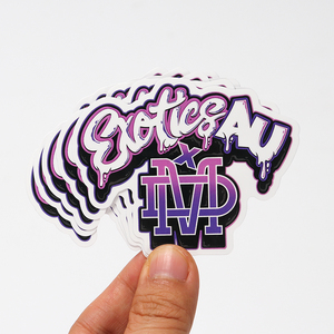 Özel mektup çıkartmalar vinil malzeme su geçirmez yapışkanlı mektup logosu kalıp kesim çıkartmalar marka ambalaj ve dekorasyon için - Product Image 4