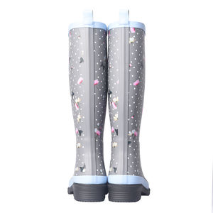 Damen Gummistiefel in Print mit Flecken und Blumen - Product Image 4