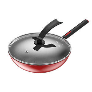 Konka Red China Wok 20L Non-Stick Multifunctional Frying <b>Pan</b> For <b>Electric</b> Induction Gas Halogen Stoves - Product Image 5