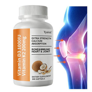 Suplementos Nutricionales para Adultos OEM/ODM, Apoyo para la Salud de Huesos, Corazón y Articulaciones, Vitamina D3 K2 en Cápsulas Blandas, Dosis Personalizable, Bajo en Azúcar - Product Image 1