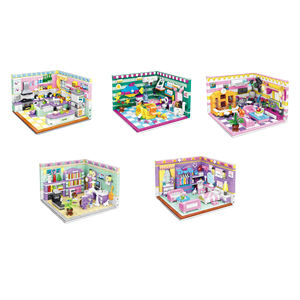Zhegao fai da te set di blocchi di costruzione Mini dimensioni 3.6mm finta gioco camera da ragazza costruzione serie per età 5-7 anni per le ragazze - Product Image 1