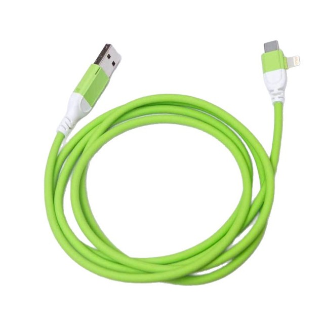 JILIAN Silicone USB-A/USB-C Data Cable 4-in-1 240W Fast Charging Mobile Phone Laptop Easy Store