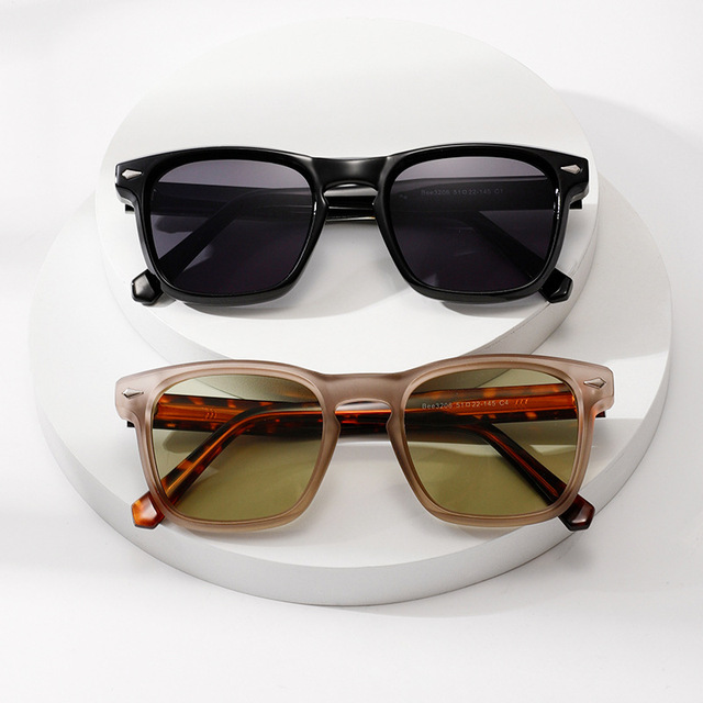 2026 Trending European and American Street Style Square Sunglasses for Men 3206 Trending Factory Influencer Model