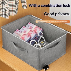 Cationic Clothing Organizer with Zipper & Password Lock Foldable Storage <b>Box</b> for Clothes Pants Jackets-Dustproof Moisture-Proof - Product Image 4
