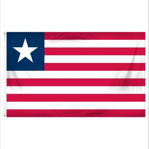 Drapeau du Libéria 3x5 pieds Polyester Drapeaux nationaux boliviens Polyester avec œillets <span class=keywords><strong>en</strong></span> laiton 3x5 pieds - Product Image 1