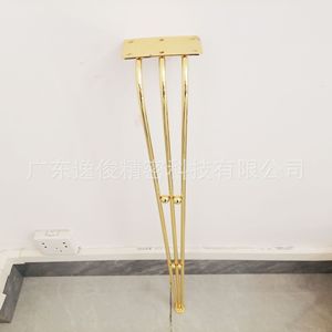 Yijun Long <b>Table</b> <b>Legs</b> 966 Gold Plated Metal Heavy Duty Modern Minimalist Furniture Hardware - Product Image 2