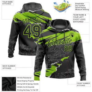 Sudadera con Capucha de Béisbol Personalizada, Sudadera con Nombre y Número Bordados, Unisex, para Adultos, Otoño, Informal, Tejida, Transpirable - Product Image 2
