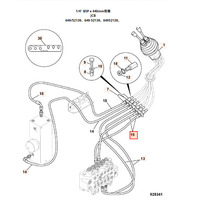 649/52139 pour JCB 3CX 4CX Chargeuse-pelleteuse Excavatrice Pièce de rechange Tuyau hydraulique