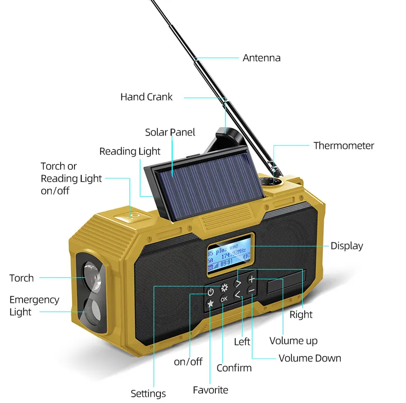 AM/FM/BT (ติดต่อเราเพื่อรับสี)