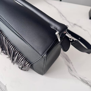 Bolso Bandolera Pequeño de Estilo Nacional para Niñas, de Cuero Genuino Suave, con Cierre, Duradero, Portátil, con Borlas - Product Image 6