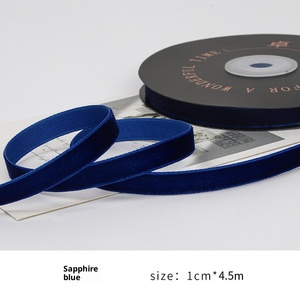 Ruban en velours rouge de 1 cm, nœud <span class=keywords><strong>papillon</strong></span>, accessoire pour cheveux, décoration de Noël - Product Image 6