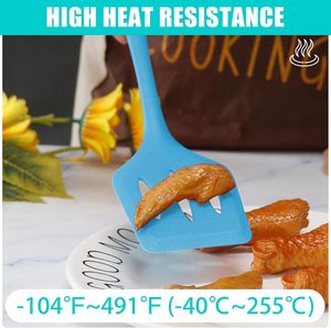 Compact 5 Piece Red Silicone Baking Utensil Sets with Integrated Storage Loops for Organized and Efficient Bakery Tool - Product Image 2