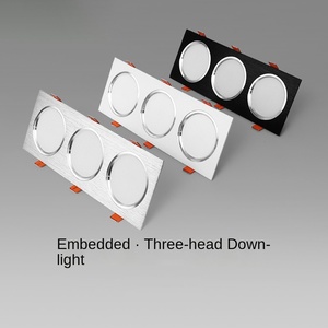 ไฟเพดานแอลอีดีสองหัวแบบทันสมัยแผงไฟอลูมิเนียมบางเฉียบติดผนังหัวเดียวกระจังหน้า - Product Image 2