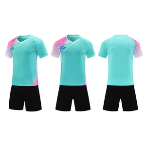 Conjunto de Camiseta de Fútbol Verde Neón para Hombre, Manga Corta, Cuello en V, Poliéster que Absorbe la Humedad, Uniforme para Todas las Temporadas, Ropa Deportiva para Adultos - Product Image 2