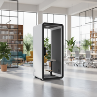 UNIBOOTH Cabines d'intimité insonorisées mobiles à structure en aluminium durable, design moderne, installation rapide, personnalisables pour l'intérieur