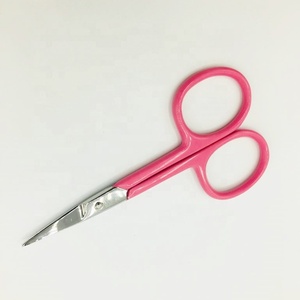 Nuevo estilo, Tijera para cutículas, Punta Rosa plateada, acero inoxidable, manicura sostenible, tijeras para cutículas, tijeras para uñas, logotipo de tijera afilada curvada - Product Image 6