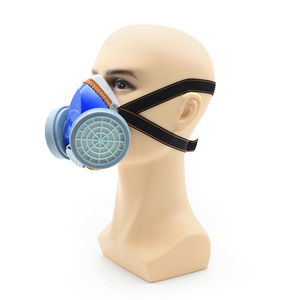 <span class=keywords><strong>Masque</strong></span> de filtre de peinture respiratoire à double <span class=keywords><strong>cartouche</strong></span> pour gaz chimique anti-gaz nocif anti-poussière - Product Image 2