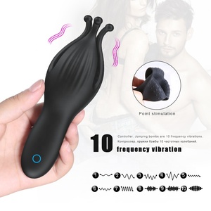 Masturbatore maschio automatico ritardo del pene Trainer glande stimolare massaggiatore vibratore giocattolo del <span class=keywords><strong>sesso</strong></span> <span class=keywords><strong>per</strong></span> gli uomini - Product Image 3
