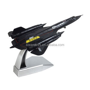 Modèle d'<span class=keywords><strong>avion</strong></span> militaire moulé sous pression en Offre Spéciale SR-71 modèle Blackbird <span class=keywords><strong>1</strong></span>/<span class=keywords><strong>144</strong></span> modèles de chasseurs d'avions de véhicules en métal pour l'affichage - Product Image 1