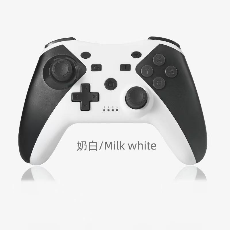 Milk white (black and white stitching)