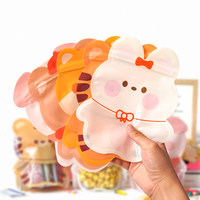 Sacs en Mylar personnalisés avec logo en forme d'animal, fermeture éclair, PET+PE, anti-odeur, pour emballages alimentaires, biscuits gommeux, bonbons, noix et lait