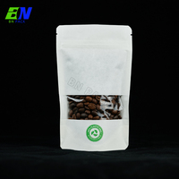 Sachet Doypack en Papier Kraft Recyclable avec Logo Personnalisé pour Grains de Café, Noix, Thé et Emballage Alimentaire de Marque