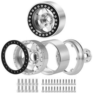 Bộ 4 cái 1.9inch Hợp kim nhôm beadlock bánh xe vành Hub bộ phận kim loại cho trục SCX10 wraith trx4 1/10 <span class=keywords><strong>RC</strong></span> Crawler Xe Tải xe - Product Image 2