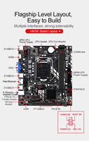 Motherboard komputer Gaming H61 M.2 Motherboard harga PC H61 Chipset LGA 1155 DDR3 2nd 3th Motherboard PC