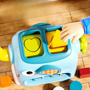 Cubes magiques en plastique en forme d'éléphant Baby SeSeLe, reconnaissance des couleurs, coordination des mains, puzzle éducatif pour la petite enfance, jouet éducatif - Product Image 3