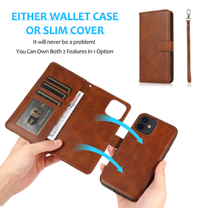 เคสโทรศัพท์ Tpu แบบกระเป๋าสตางค์หนัง,เคสโทรศัพท์ Tpu แบบพับตั้งได้กันกระแทกสำหรับ <span class=keywords><strong>iPhone</strong></span> 12 13 14 Pro - Product Image 2