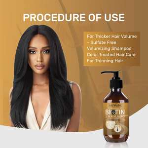 Nouveau Shampooing Capillaire à la Biotine 100ml OEM Marque Privée Renforce les Pointes Fourchues Végétalien Anti-Frisottis - Product Image 3