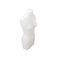 Mannequin de corps féminin en plastique, demi-corps, pour présentoir de table, avec support, pour l'essayage de perruques